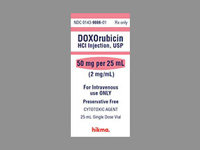 DOXORUBICIN HCL 50MG/25ML VIAL