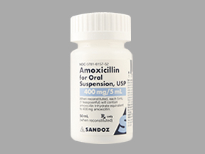 AMOXICILLIN TRIHYDRATE 400MG/5ML