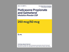 FLUTICASONE &amp; SALMETEROL 250/50MCG