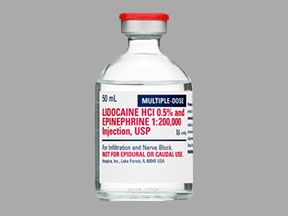 LIDOCAINE W/EPI 0.5% INJ 25x50ml