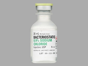 SOD CHLOR 0.9% INJ BACT 25X30ML - First Veterinary Supply