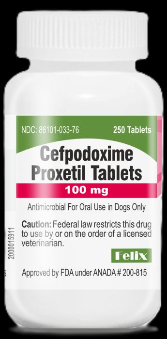 CEFPODOXIME 100MG TAB VET