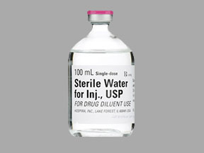 STERILE WATER FOR INJ FTV 25X100ML