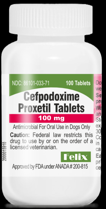 CEFPODOXIME 100MG TAB VET