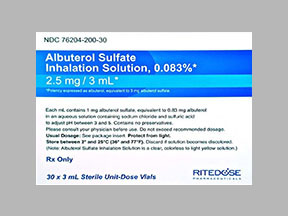 ALBUTEROL .083 INH SOLN
