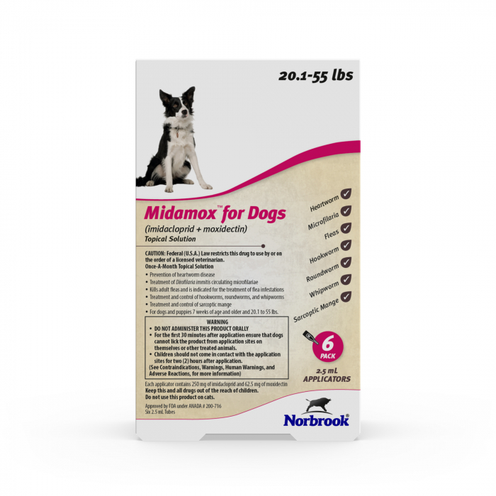 MIDAMOX TOPICAL MED DOG 20.1-55LBS