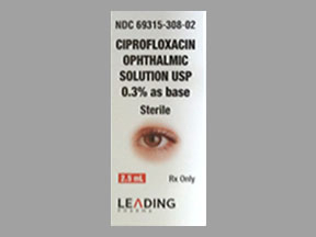 CIPROFLOXACIN .3% OPHT SOLN [LEADI