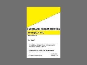 ENOXAPARIN SOD 40MG/0.4ML INJ [AMP