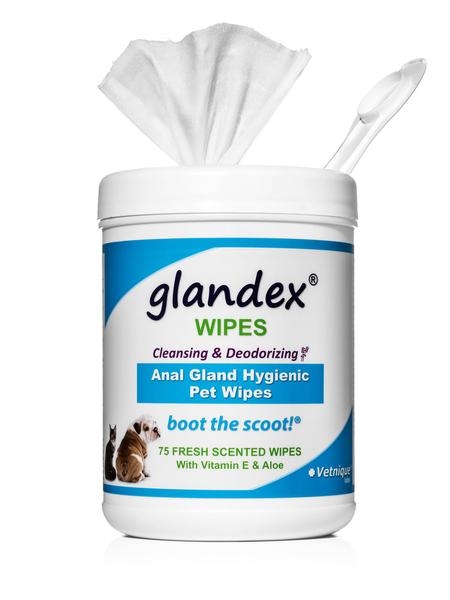 GLANDEX PET WIPES(6"X9")
