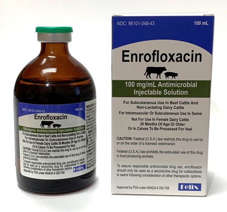 ENROFLOXACIN 100MG/ML INJ