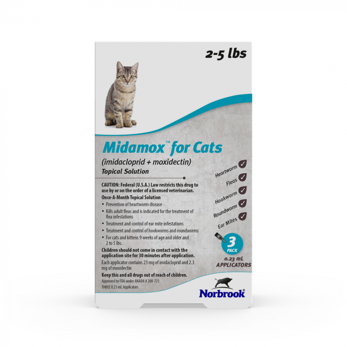 MIDAMOX TOPICAL KITTEN 2-5LBS