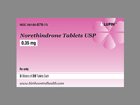 NORETHINDRONE 0.35MG TAB USP [LUPI
