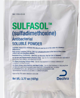 SULFASOL(SULFADIMETHOXINE SOD PWD)
