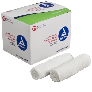 GAUZE BDG 4"X4.1YD CONFROM