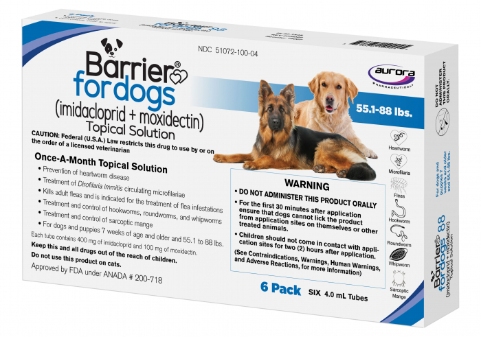 BARRIER TOPICAL LG DOG 55.1-88LBS